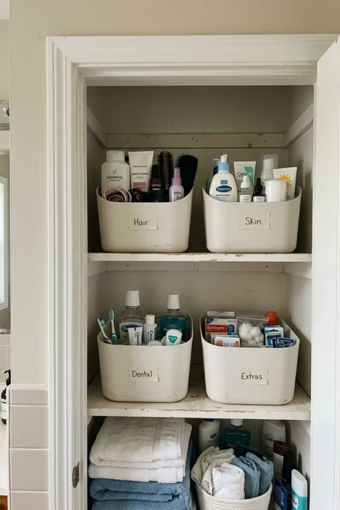 bathroom organization ideas