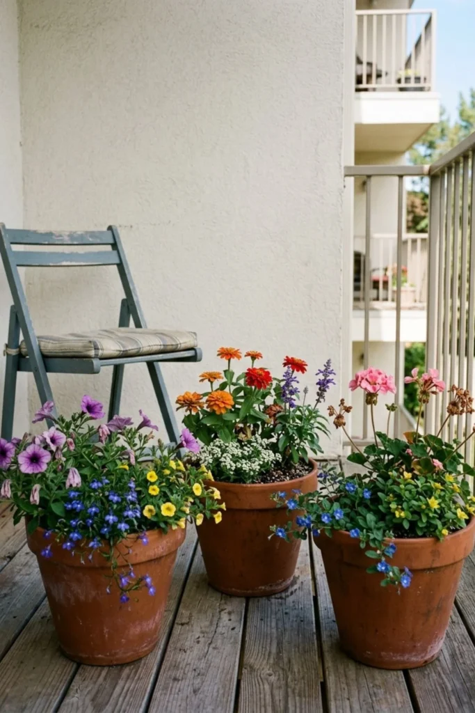Small Balcony Makeover with Plants