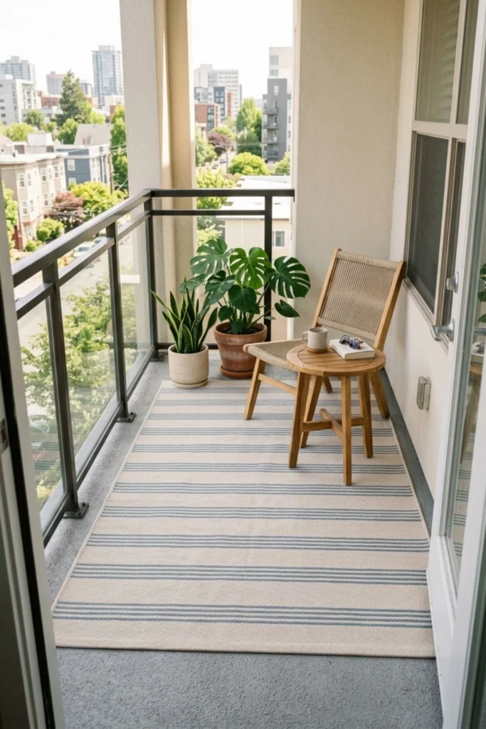 Add a Soft Outdoor Rug