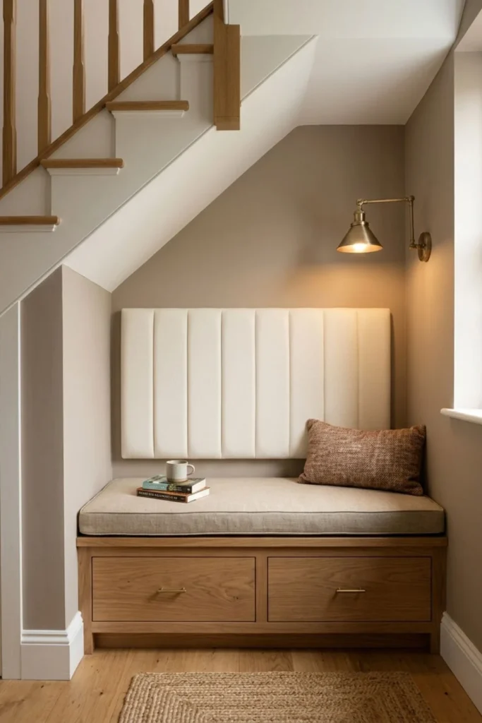 Cozy Under-Stairs Reading Nook Ideas