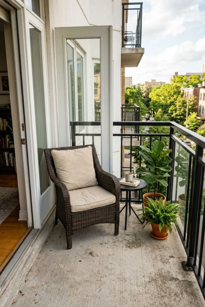Small Balcony Makeover with Plants
