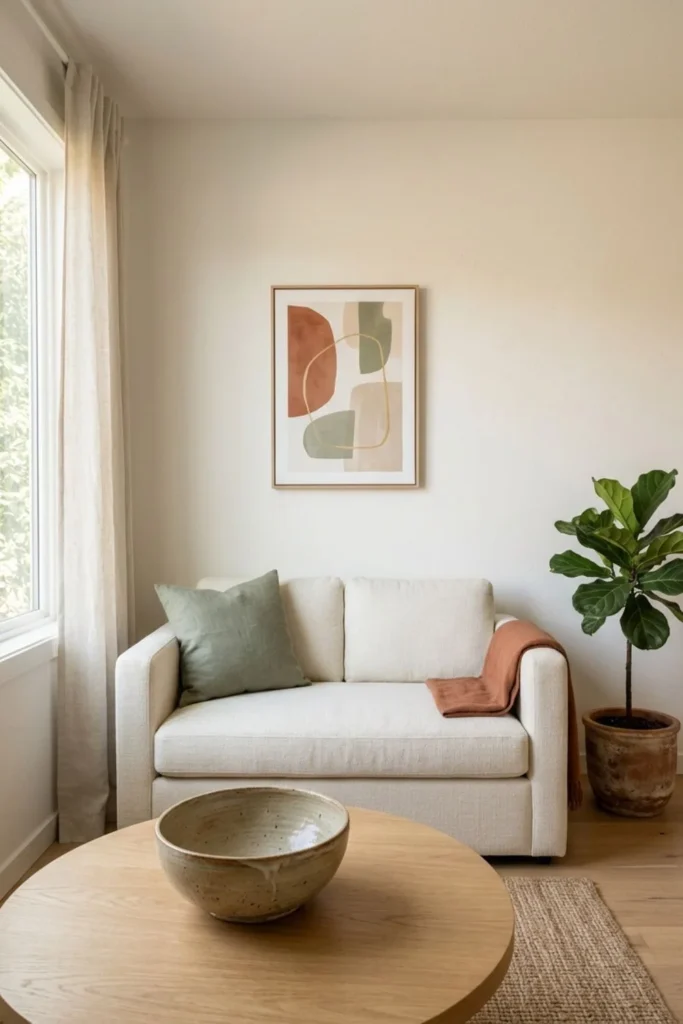 Decorate with Fewer, Larger Pieces