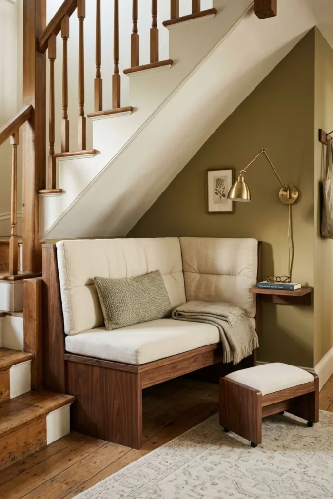 Cozy Under-Stairs Reading Nook Ideas