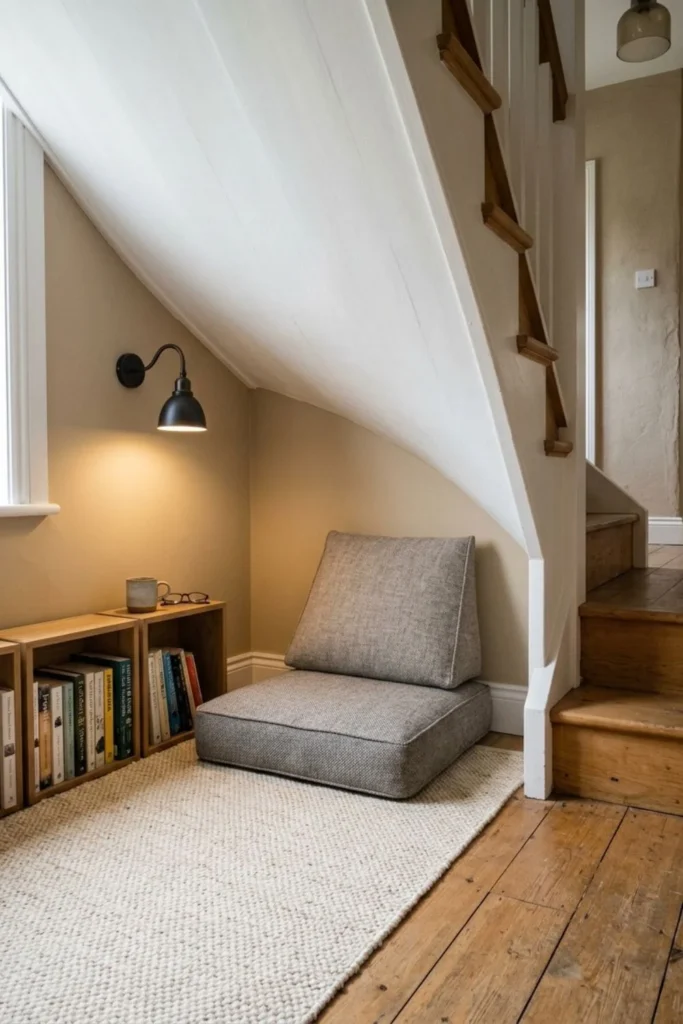 Cozy Under-Stairs Reading Nook Ideas