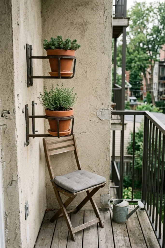 Small Balcony Makeover with Plants