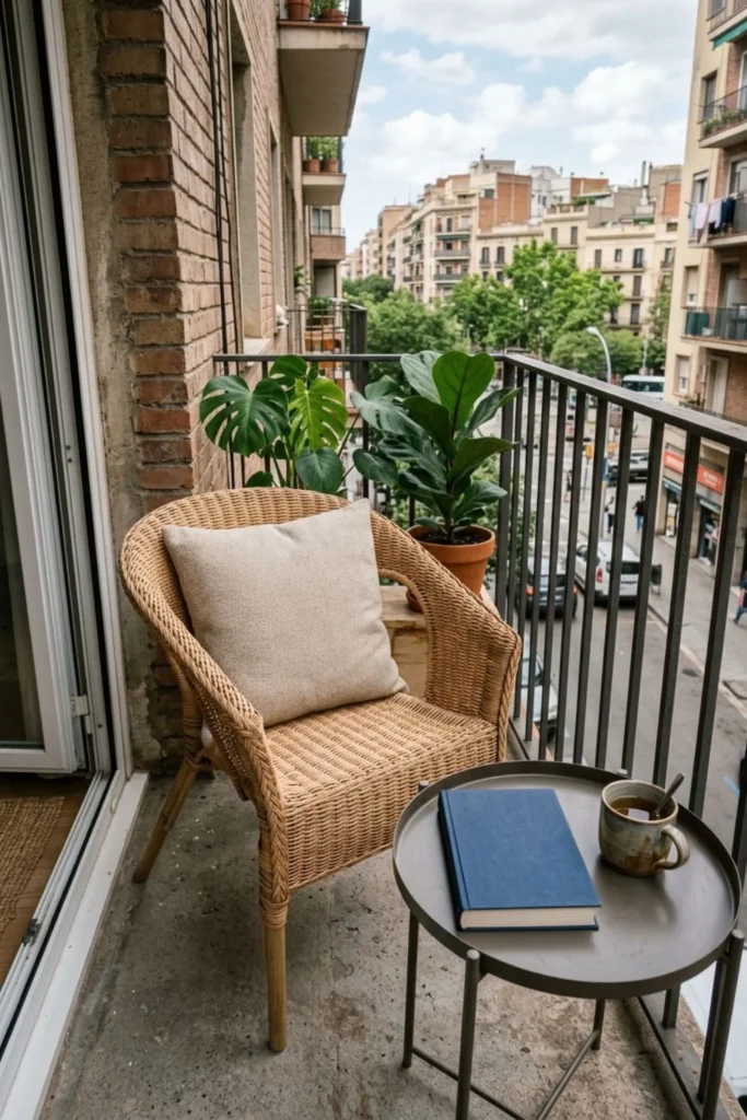 Small Balcony Makeover with Plants