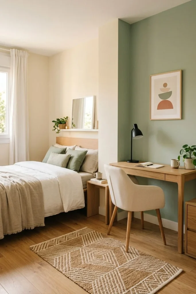 Make a Bedroom Office Feel Separate