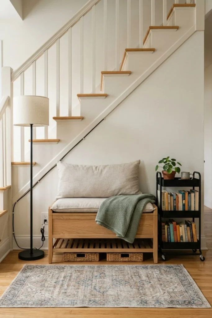 Cozy Under-Stairs Reading Nook Ideas