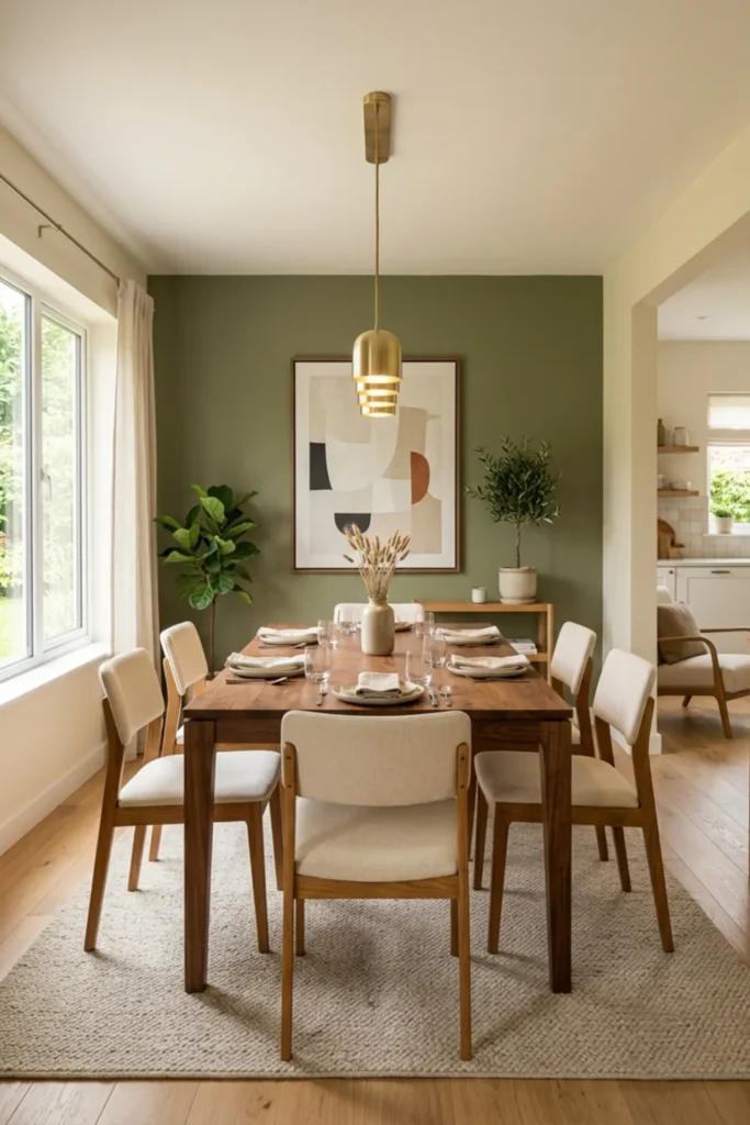 Modern Olive Dining Room Ideas