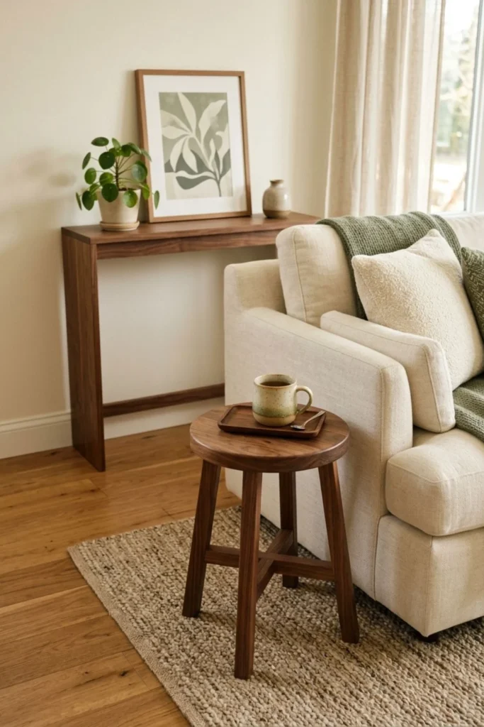 Replace a Side Table with a Stool