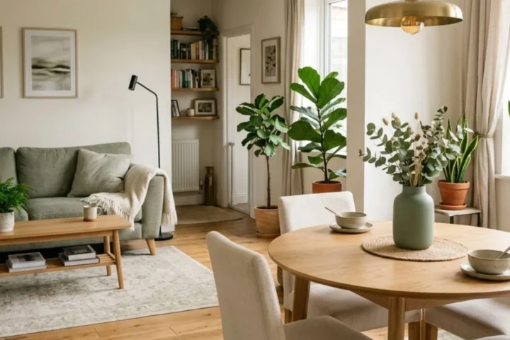 Sage Green Living and Dining Room Ideas