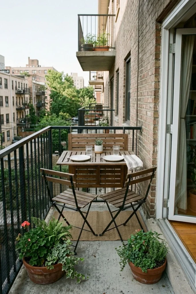 Small Balcony Makeover with Plants
