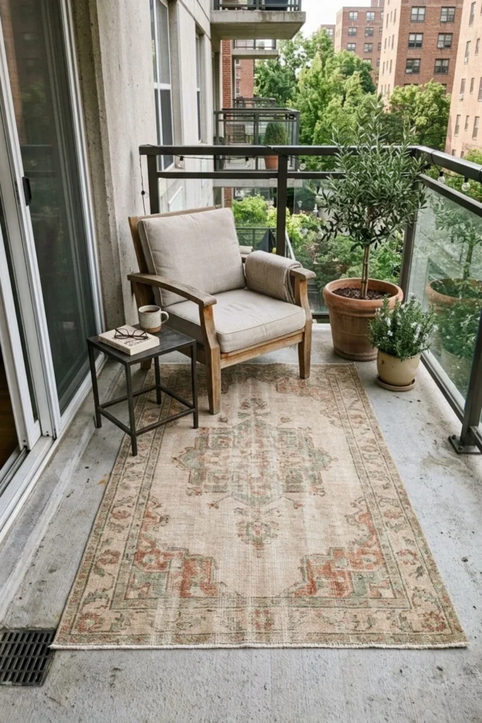 Small Balcony Makeover with Plants