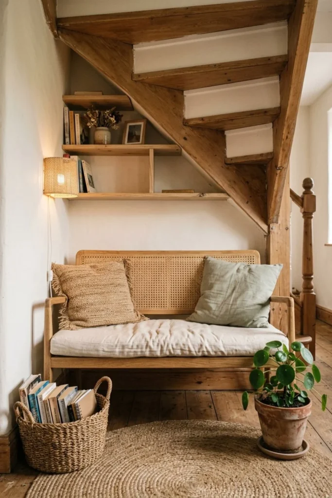 Cozy Under-Stairs Reading Nook Ideas