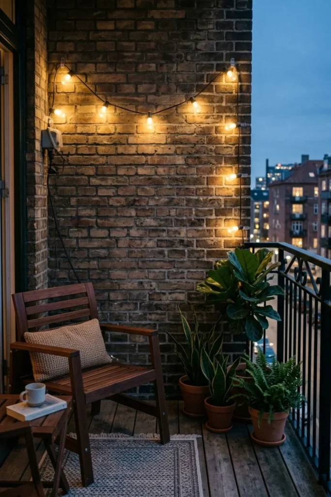 Small Balcony Makeover with Plants