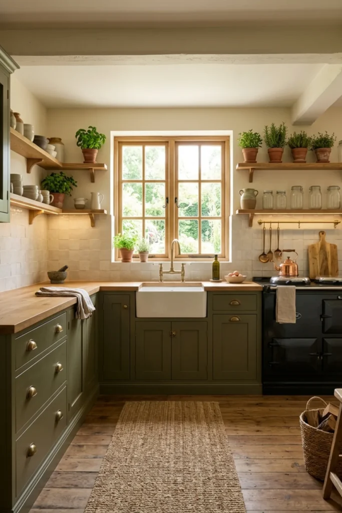 Dark Cottagecore Small Kitchen Ideas