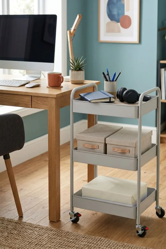 Use a Rolling Storage Cart