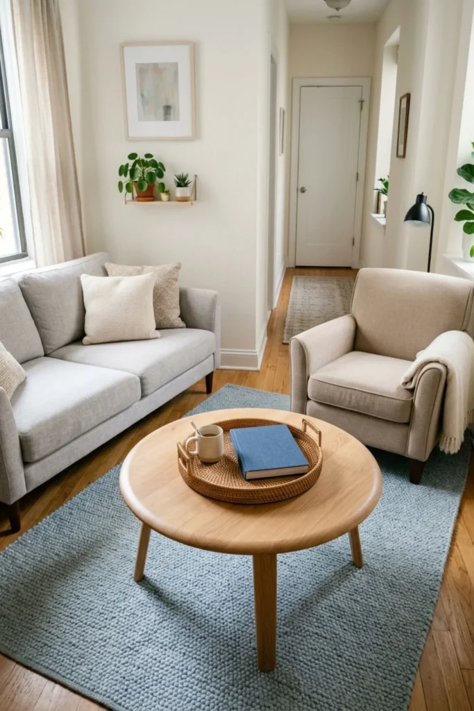 Use a Round Coffee Table